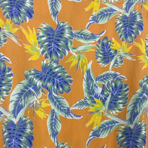 For Love & Lemons Yellow Tropical Leaf Mini Skirt - Picture 8 of 8